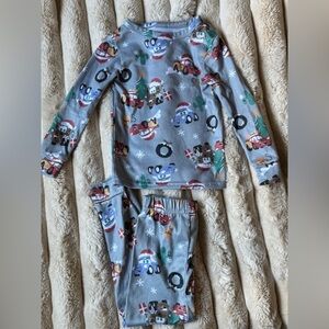 Disney Gray Holiday Pajama Set